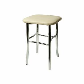 Табурет Классик квадрат (Блисс кожзам крем)