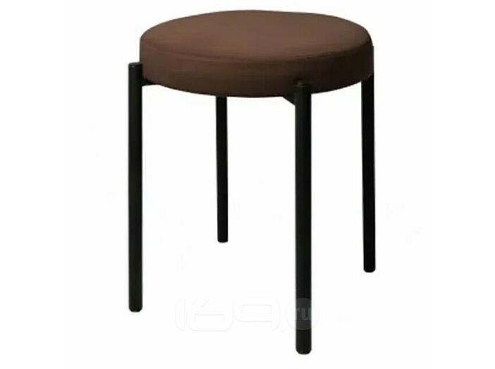 Табурет Оливия черный матовый (Velutto 24 шоколад)