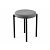 Табурет Оливия черный матовый (Velutto 32 графит)