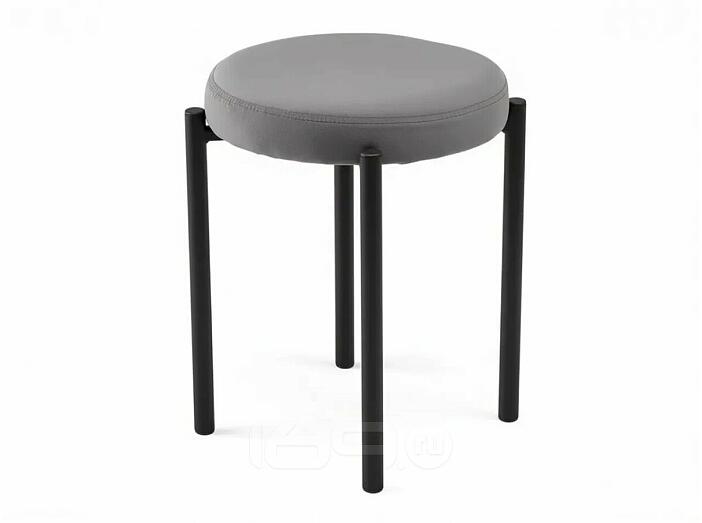 Табурет Оливия черный матовый (Velutto 32 графит)