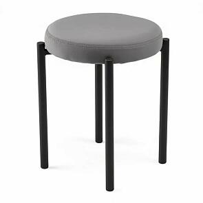 Табурет Оливия черный матовый (Velutto 32 графит)