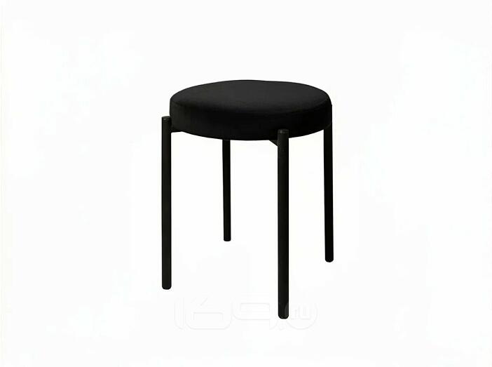Табурет Оливия черный матовый (Velutto 34 черный)