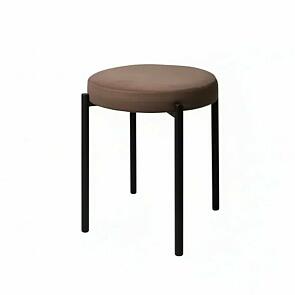 Табурет Оливия черный матовый (Velutto 36 какао)