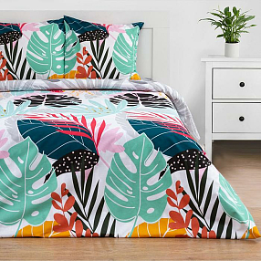 КПБ "Этель" 2 сп Colored tropics (вид 1) 175*215 см, 200*220 см,70*70 см -2 шт,поплин 125 г/ 5418221
