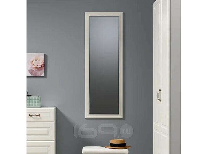 Ливерпуль Зеркало навесное Белый/Ясень Ваниль