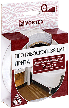 Противоскользящая лента для влажных помещений 20мм*5м  VORTEX