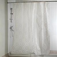 Штора PEVA Белые круг 180 х 200 см, цвет белый