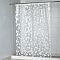 Штора PEVA Белые  листья-2,  180 х 200 см, цвет белый
