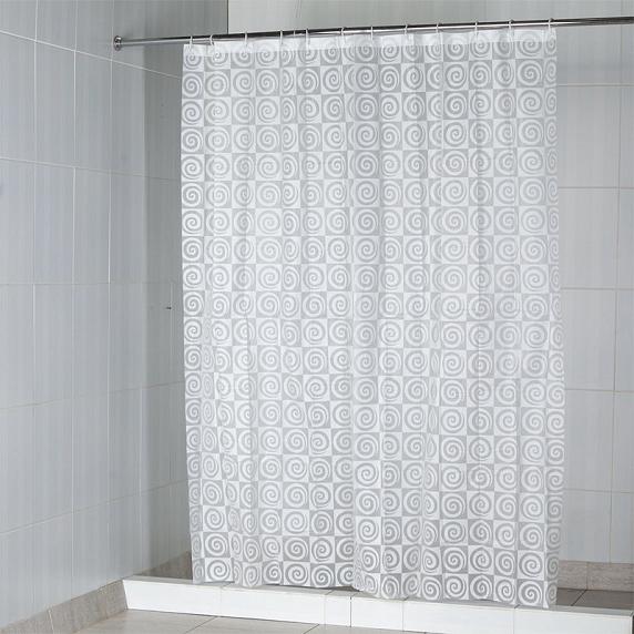 Штора PEVA Corona 180 х 200 см, цвет белый