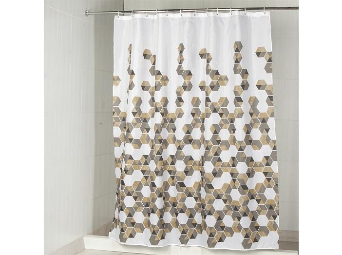 Штора текстильная/ванны и душа Мозайка 180 х 200 см, цвет серый