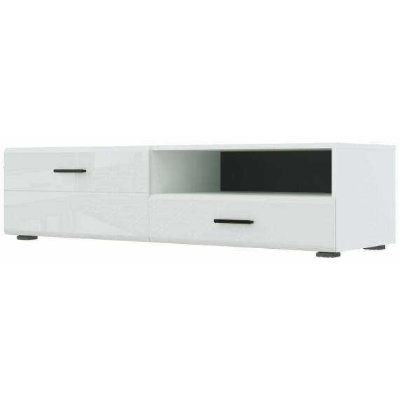 GLOSS тумба для ТВ-140 Белый/Белый глянец