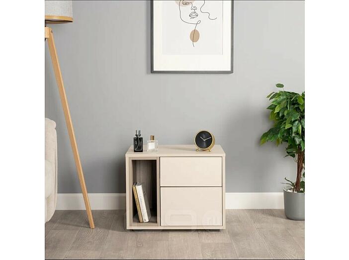 Тайл Тумба 16.163 Сатин 7045 SU, Эмили Блаш U9135, Белый PE шагрень