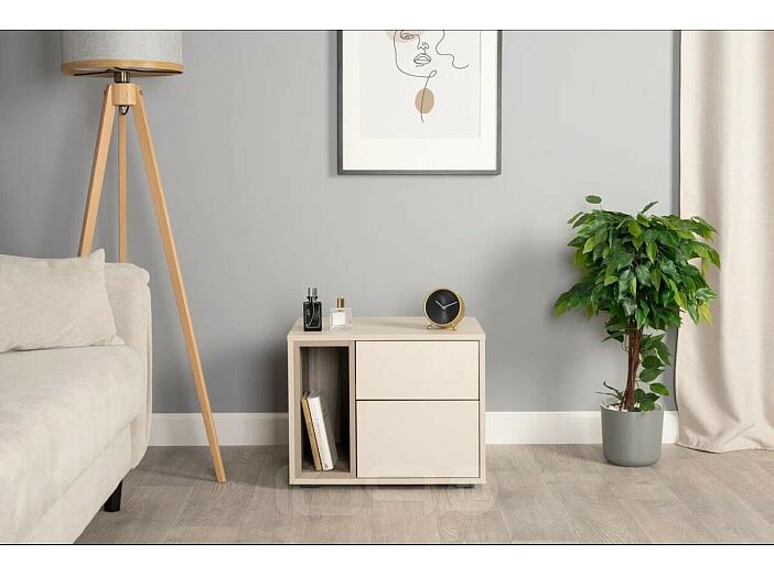 Тайл Тумба 16.163 Сатин 7045 SU, Эмили Блаш U9135, Белый PE шагрень