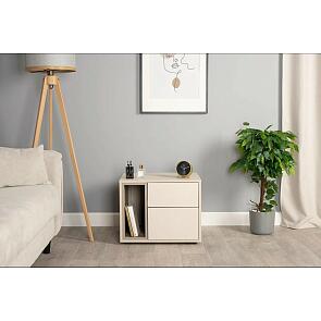 Тайл Тумба 16.163 Сатин 7045 SU, Эмили Блаш U9135, Белый PE шагрень