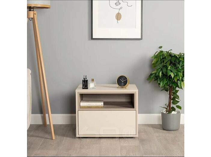 Тайл Тумба 16.164 Сатин 7045 SU, Эмили Блаш U9135, Белый PE шагрень