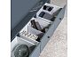 САГА тумба 3 ящика темно-бирюзовая RU