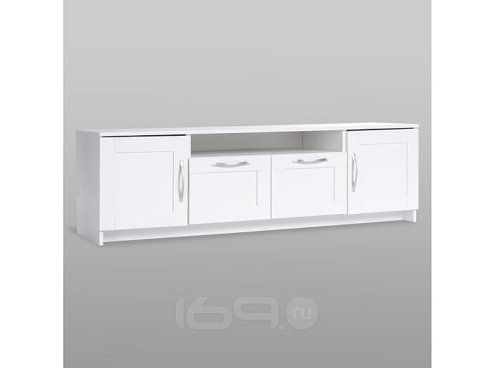 СИРИУС тумба 2 двери и 2 ящика 156х47 белая RU