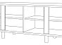 Тумба под ТВ 13.276 Квадро 