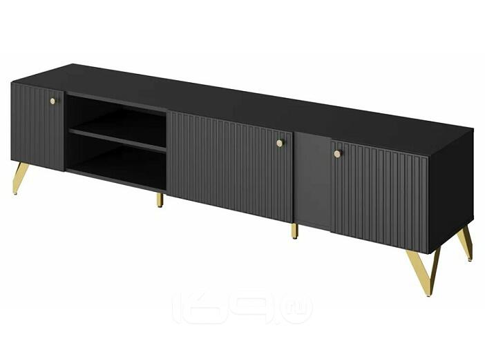 Тумба RENO ТВ-200 (фасад) Черный