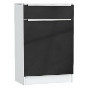Тумба Стиль ТБ-601 с ящиком Anthracite Белый