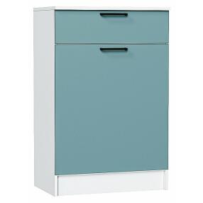 Тумба Стиль ТБ-601 с ящиком Grey-green In 2S Белый