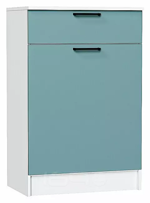 Тумба Стиль ТБ-601 с ящиком Grey-green In 2S Белый