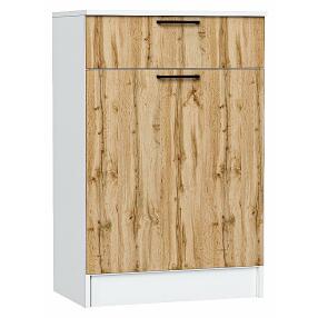 Тумба Стиль ТБ-601 с ящиком Wotan Oak 2S Белый