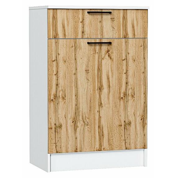 Тумба Стиль ТБ-601 с ящиком Wotan Oak 2S Белый