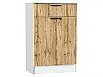 Тумба Стиль ТБ-601 с ящиком Wotan Oak 2S Белый