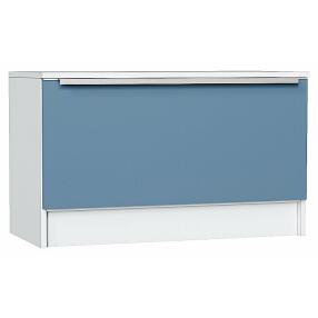 Тумба Стиль ТБ-800 Silky Blue Белый