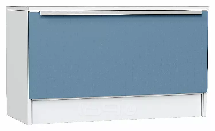 Тумба Стиль ТБ-800 Silky Blue Белый