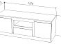 Тумба ТВ-135 STERN 135x513x453 Белый Дуб вотан