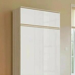 Антресоль 1202x514x458 Челси Белый глянец холодный/дуб сонома ЛДСП