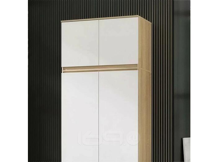 Антресоль 902x514x504 Челси Белый глянец холодный/дуб сонома ЛДСП