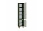 Марион Шкаф-пенал 16.333.01 Дымчатый Зеленый K521, Олива шагрень AG 1050 ПВХ