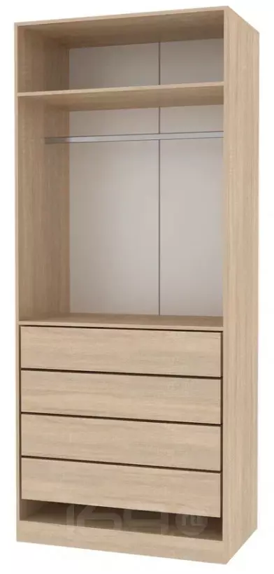 Открытая гардеробная Trend-05 Сонома