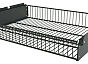 Корзина выдвижная 563*440*85 (Черный)