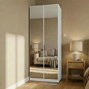 Шкаф Trend-2 Белый  Зеркало 100*236*58