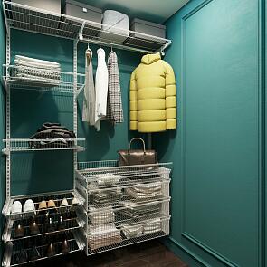 Система в прихожую универсальная белая 1560*450*2050