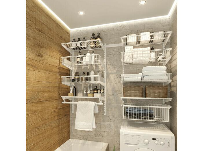 Система в ванную комнату белая 1560*450*1025