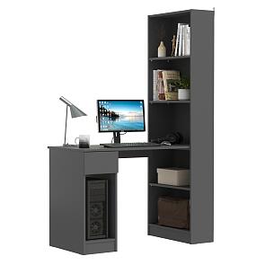 Лайт Шкаф комбинированный 10.01 Темно - серый U2601