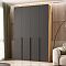 Шкаф 1600x508x2400 Марвэл Браш Графит МДФ