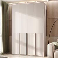 Шкаф 1600x508x2400 Марвэл Кашемир/кашемир МДФ с доп. ящиками