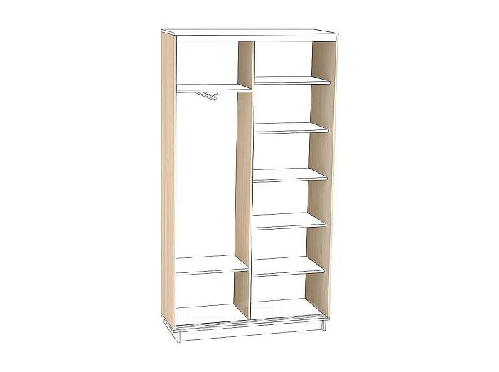 Комплект боковых элементов шкафа-купе D2 Дуб молочный 2200*450 Комплект боковых элементов шкафа-купе D2 Дуб молочный 2200*450