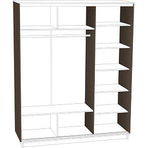 Комплект боковых элементов шкафа-купе D3 Чёрное дерево 2400*600