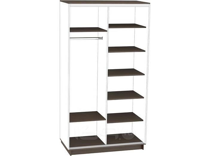 Комплект внутренних элементов шкафа-купе D2 Чёрное дерево 1200*600