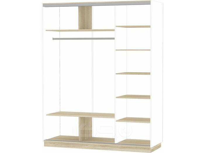 Комплект внутренних элементов шкафа-купе D3 Дуб сонома 1800*600