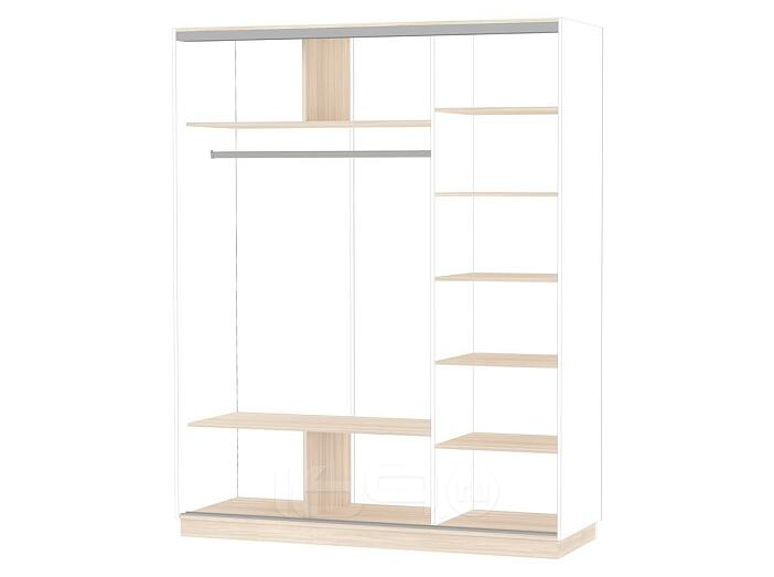 Комплект внутренних элементов шкафа-купе D3 Ясень шимо светлый 1800*600