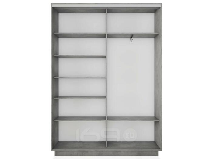 Корпус 2х-дверного шкафа-купе Экспресс 2 Дуо 120 Бетон 1200x2200x450
