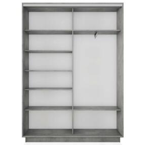 Корпус 2х-дверного шкафа-купе Экспресс 2 Дуо 140 Бетон 1400x2400x450